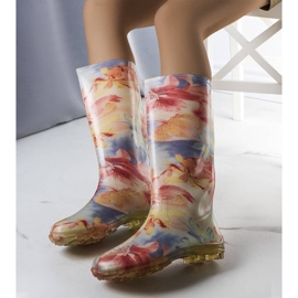 Blaue und rosa hohe Stiefel von Pimen 1