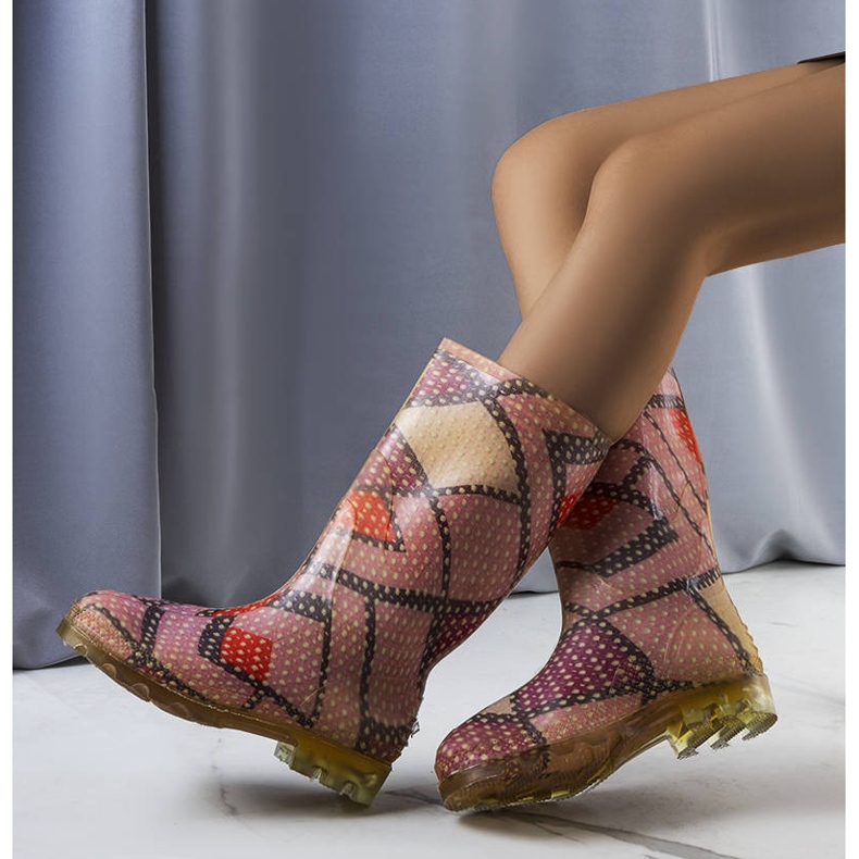 Rosa hohe Stiefel von Massby 1