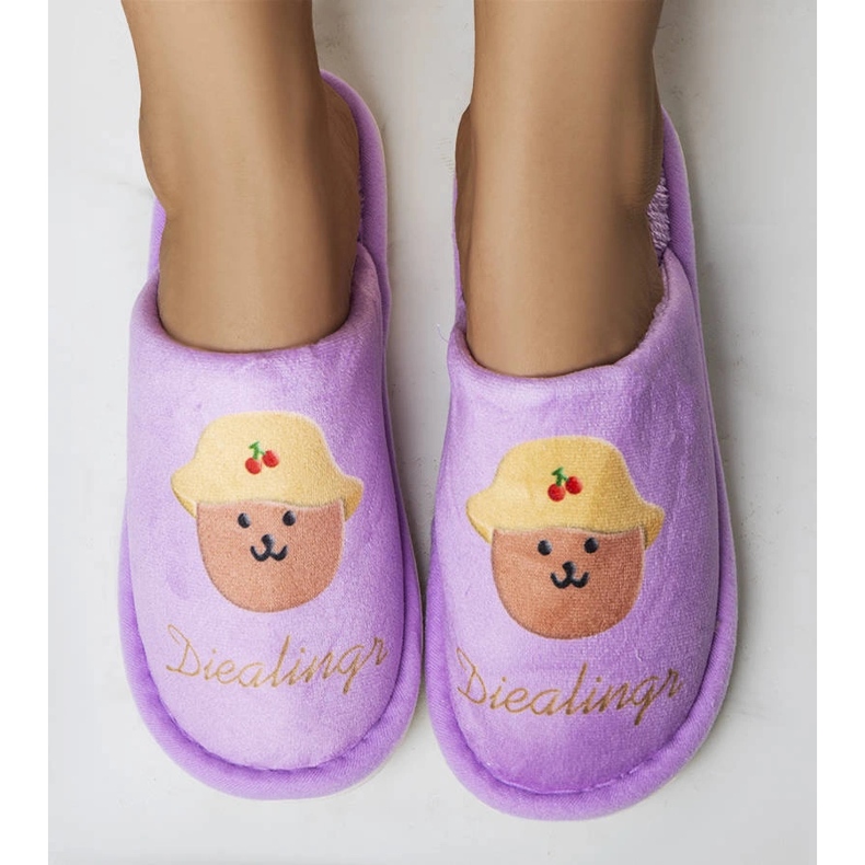 Lila weiche Hausschuhe von Diealings 1