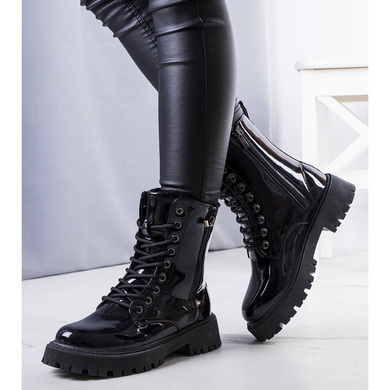 Schwarze isolierte Stiefel von Sido 1