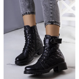 BM Arseny schwarz isolierte Steppstiefel 2