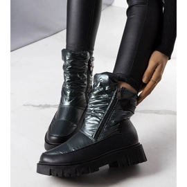 Grüne Schneestiefel für Damen von Koltso schwarz 1