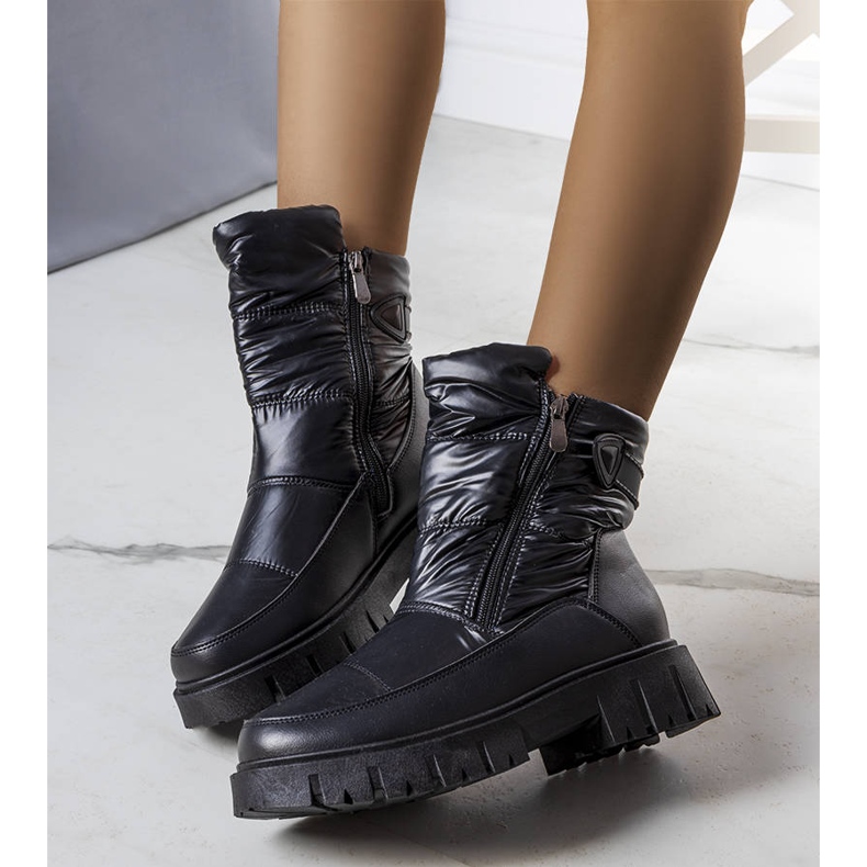 PA1 Schwarze Schneestiefel für Damen von Koltso 1