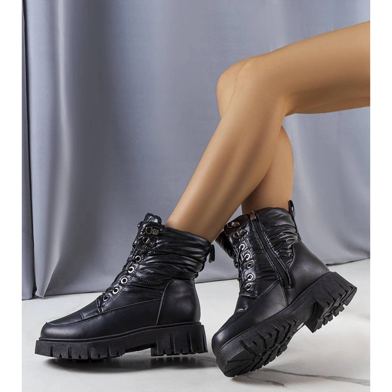 Anderson schwarze Schneestiefel für Damen 1
