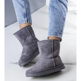 Graue, isolierte Schneestiefel von Hank 1