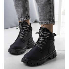 Didians schwarze Wanderschuhe für Damen 1