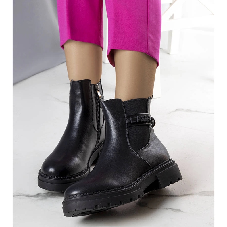 Schwarze isolierte Stiefel von Sanso 1