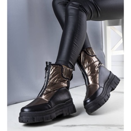 BM Giovanni Gold gesteppte Schneestiefel golden 1