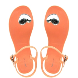 Meliski Sandalen mit Herz PT63 orange 1