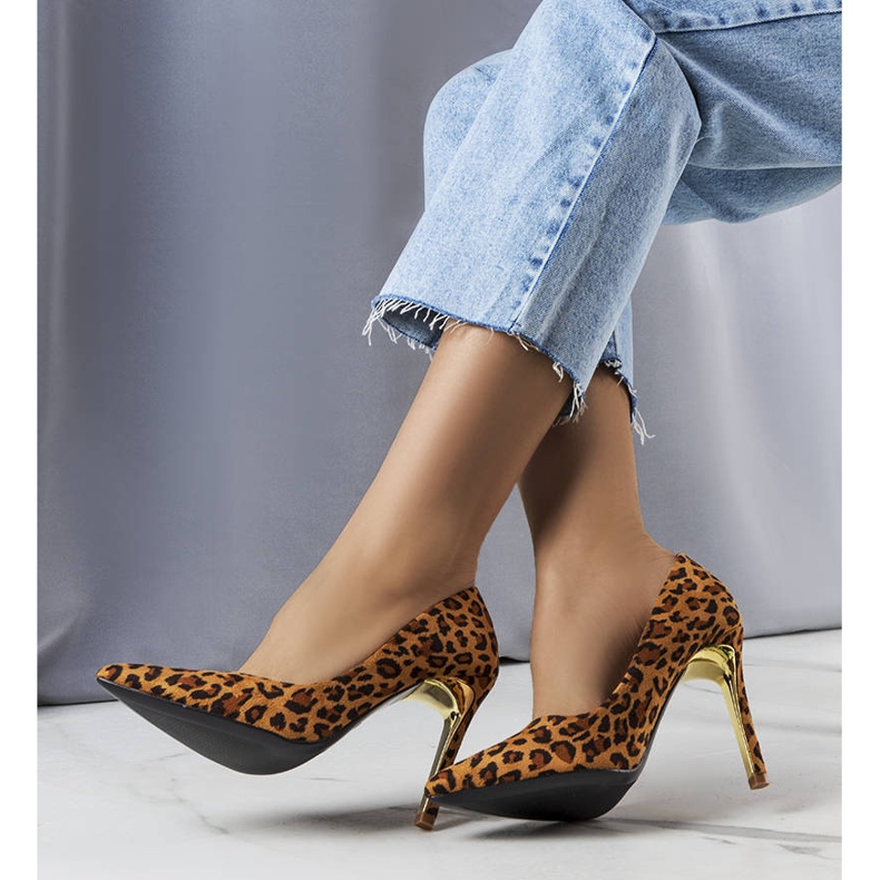 BM Centi braune Leopardenpumps 1