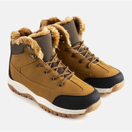 Violette braune isolierte Stiefel 1