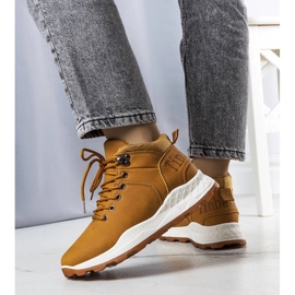Braune isolierte Damenstiefel von Adleri 2