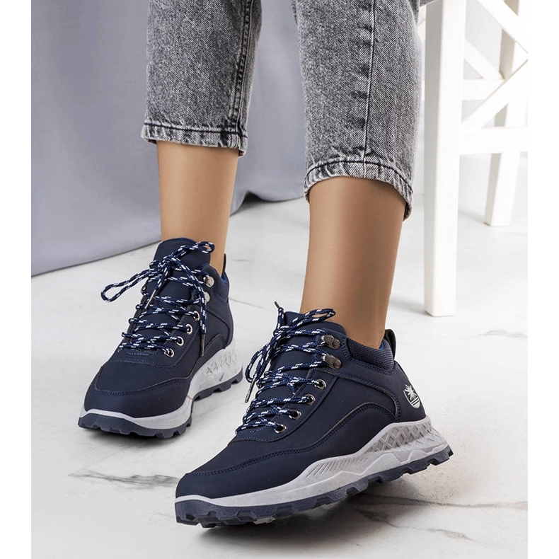 Marineblaue, isolierte Wanderschuhe für Damen von Durani 1