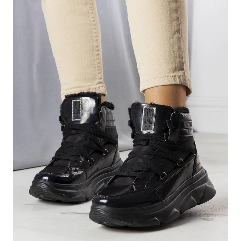 Big Star II274311 schwarze Schneestiefel 1