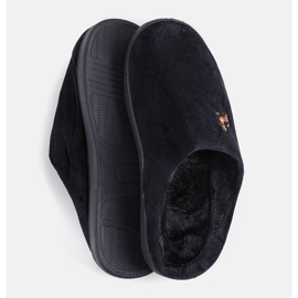 Drücken Sie die schwarzen Pantoffeln der Männer 1