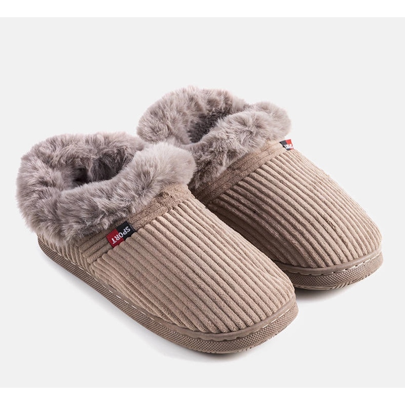 Ruest Herren braune hohe Hausschuhe 1