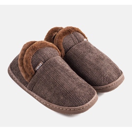 Braune Voltar hohe Herrenhausschuhe 1