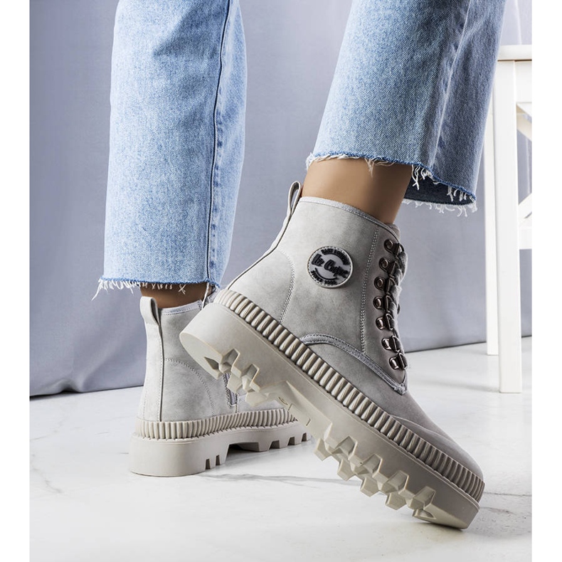 Graue isolierte Stiefel LCJ-22-44-1340L Lee Cooper 1