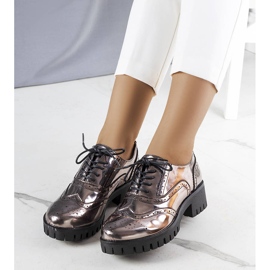 Metallic schwarze Schuhe von Myra 1