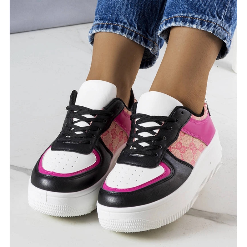 Rosa-schwarze Damen-Sneakers von Luzia 1