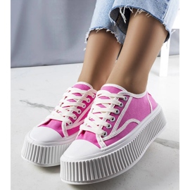 Pinkfarbene Plateausneaker von Delores rosa 1