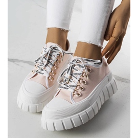 Pinkfarbene Plateausneaker von Toni rosa 1