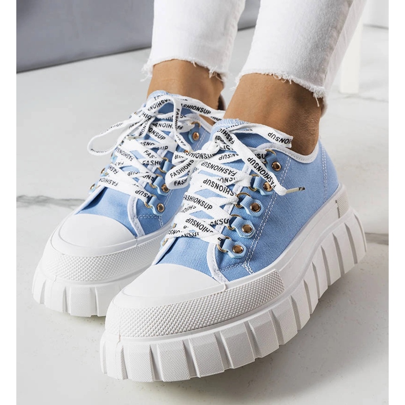 Blaue Plateausneaker von Toni 1