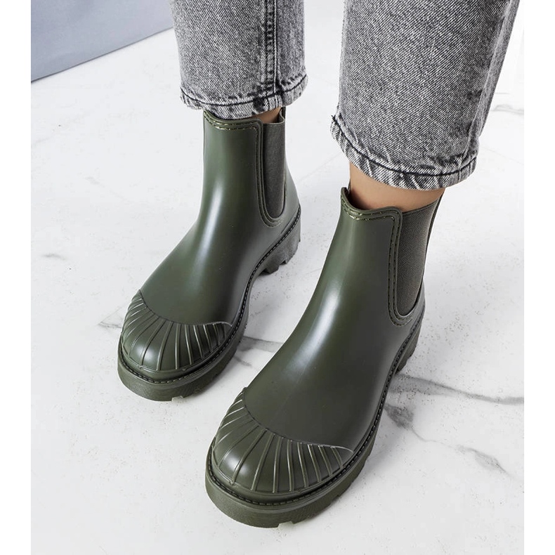 Micheles grüne kurze Gummistiefel 1
