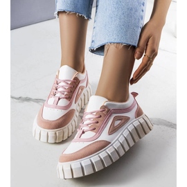 Pinkfarbene Plateausneaker von Robyn rosa 1