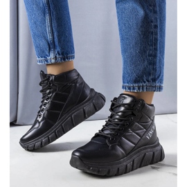 Luz schwarz isolierte Schneestiefel 1