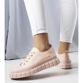Pinkfarbene Plateausneaker von Laverne rosa 1