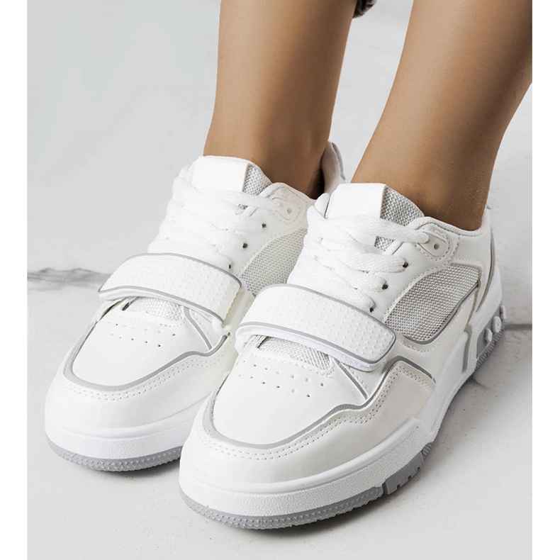 Graue Ollie-Sneaker für Damen weiß 1