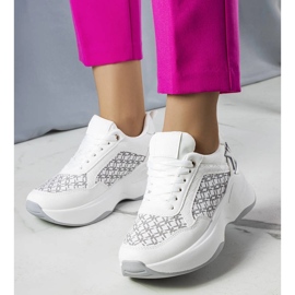 Weiße Turnschuhe mit Margie-Monogramm 1