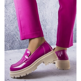 Rosa Lacklederschuhe von Phaneuf 1