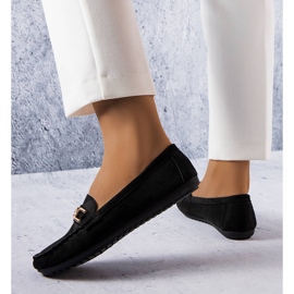 Charrette schwarze Loafer mit Lederinnensohle 1
