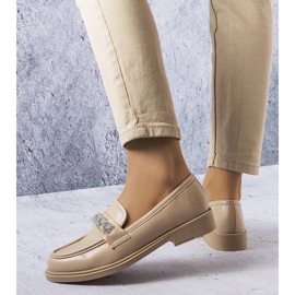 Beige Loafer mit Strasssteinen von Colette 1