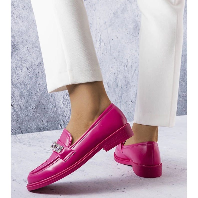 Rosa Loafer mit Strass von Colette 1