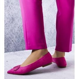 Rosafarbene Ballerinas aus Öko-Wildleder von Grignon 1