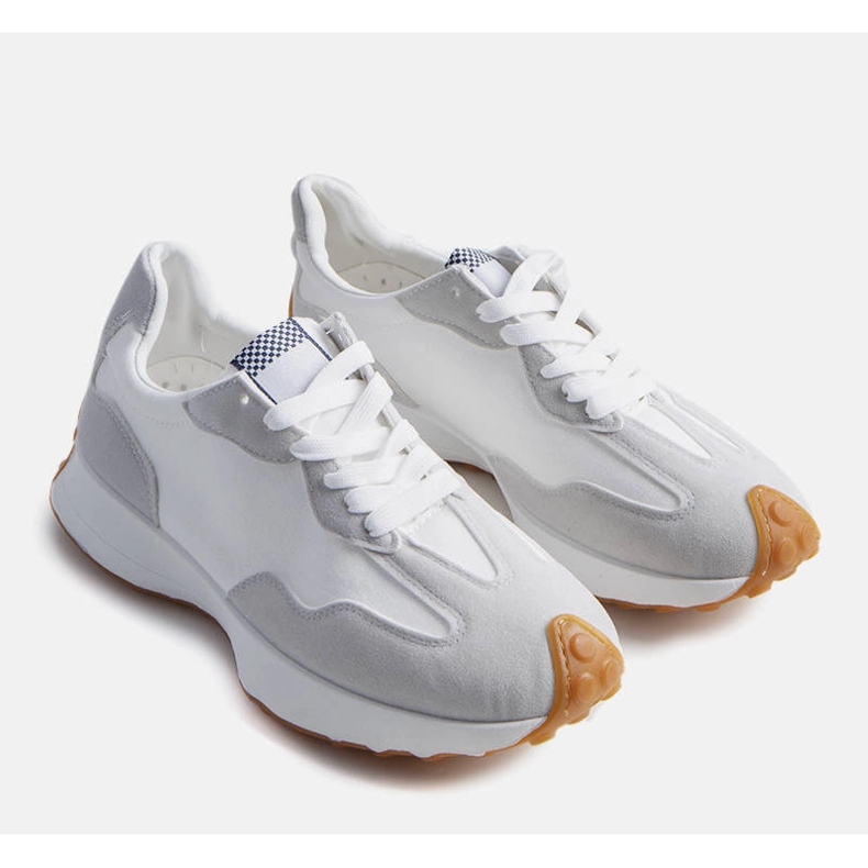 Graue Herrenturnschuhe Dorolis weiß 1