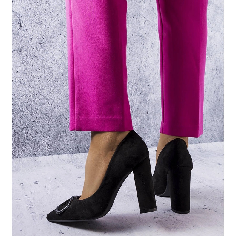 Vinceza schwarze elegante Pumps 1