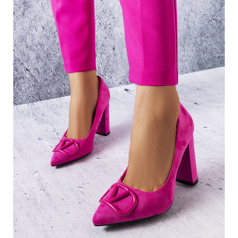 Rosa elegante Pumps von Vinceza 1