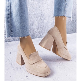 Vinceza Beige High Heels von Vincez 1