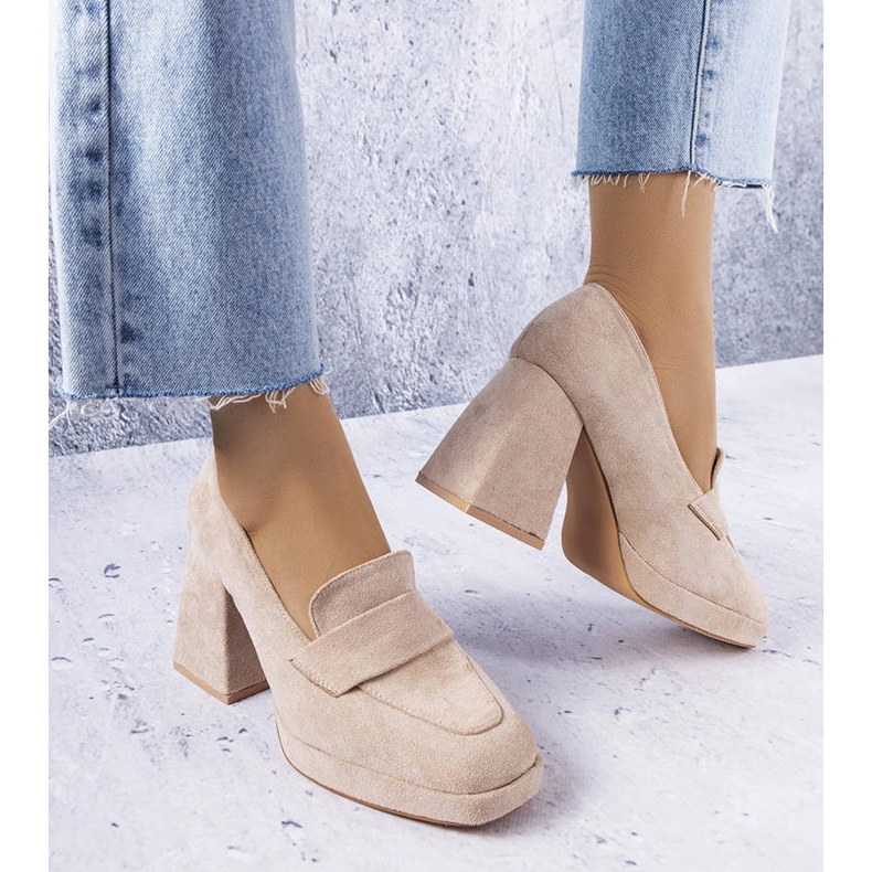 Vinceza Beige High Heels von Vincez 1