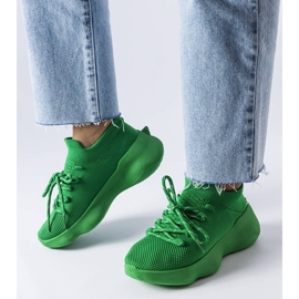 Grüne Sneaker aus Stoff von Lavallée 1