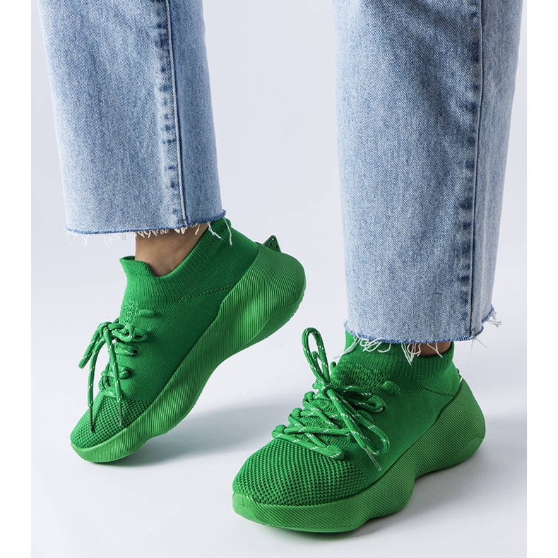Grüne Sneaker aus Stoff von Lavallée 1