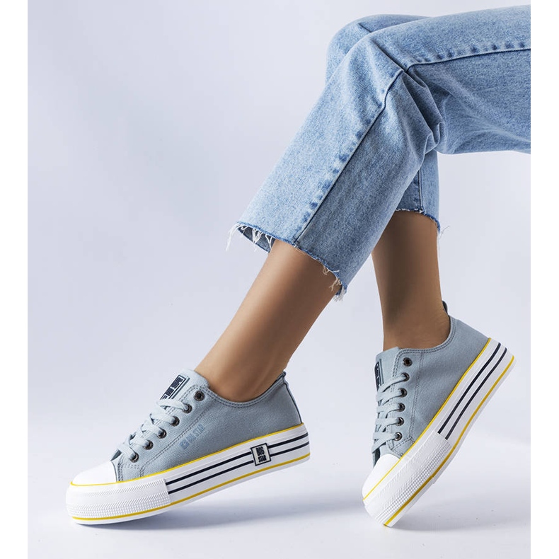 Blaue Plateausneaker von Big Star LL274183 1
