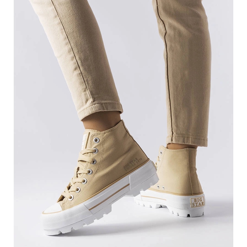Beige Turnschuhe von Big Star LL274160 1