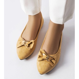 Jetté Beige Ballerinas mit spitzer Zehenpartie 2