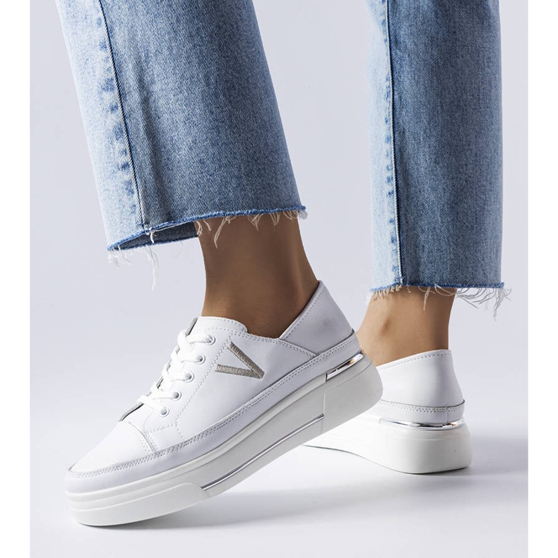 Vinceza Weiße Turnschuhe von Vincez 2