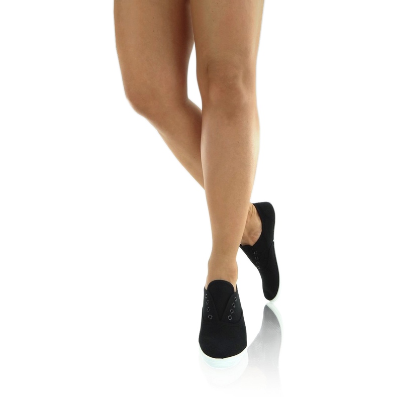 Canvas-Oxford-Sneaker BS504 Schwarz 1